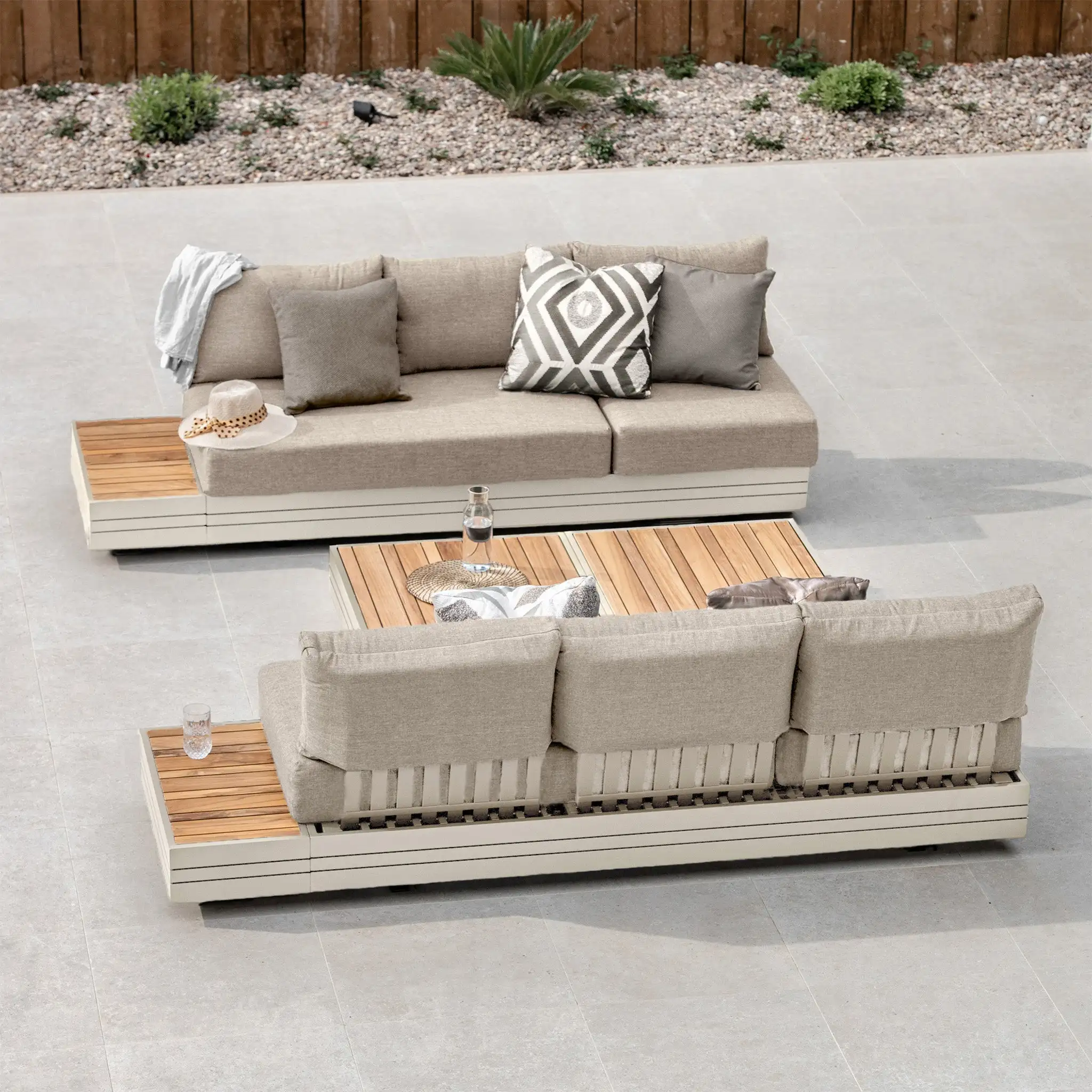 Sofa Set Low Profile Outdoor Sofa Luxury Waterproof Loveseat