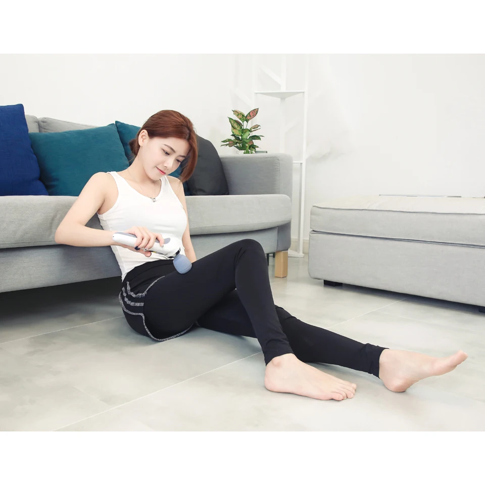 Portable Rechargeable Handheld Vibrating Female Perfect Full Body Massager Hammer with Heat Batteries Pain Relieve