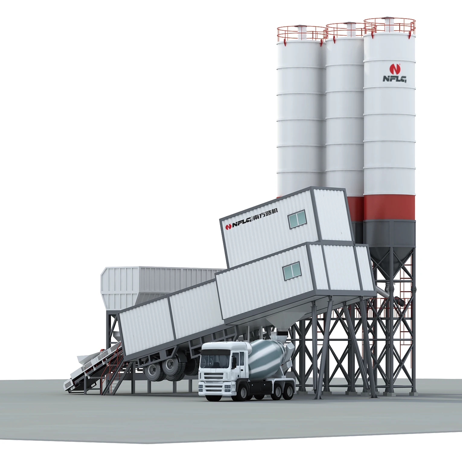 NFLG Brand Hzs Series Concrete Batch Mix Plant for Great Sale with 29 Years Experience