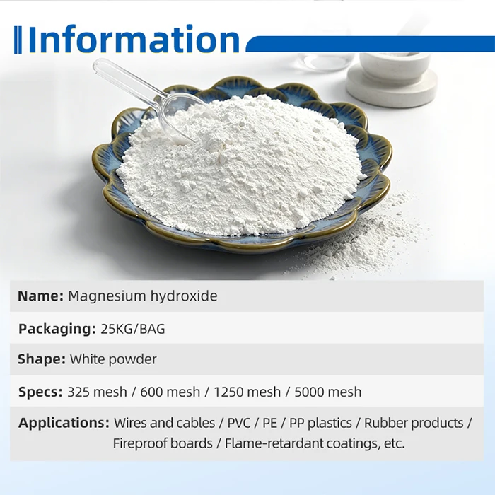 Prezzo in fabbrica: idrossido di magnesio al 98%, numero CAS 1309-42-8, confezione da 1 kg e 25 kg, conforme a REACH, RoHS e ISO 9001