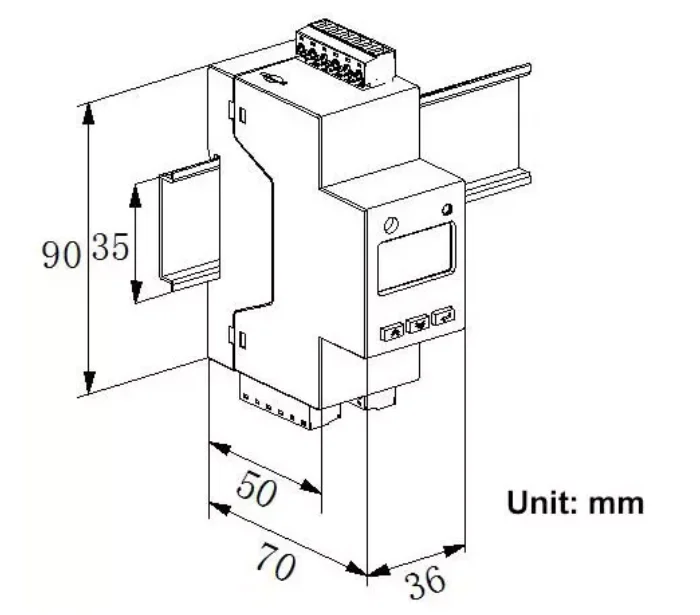 Lora Single Phase Din Rail Lora Long Distance Wireless Energy Meter ...