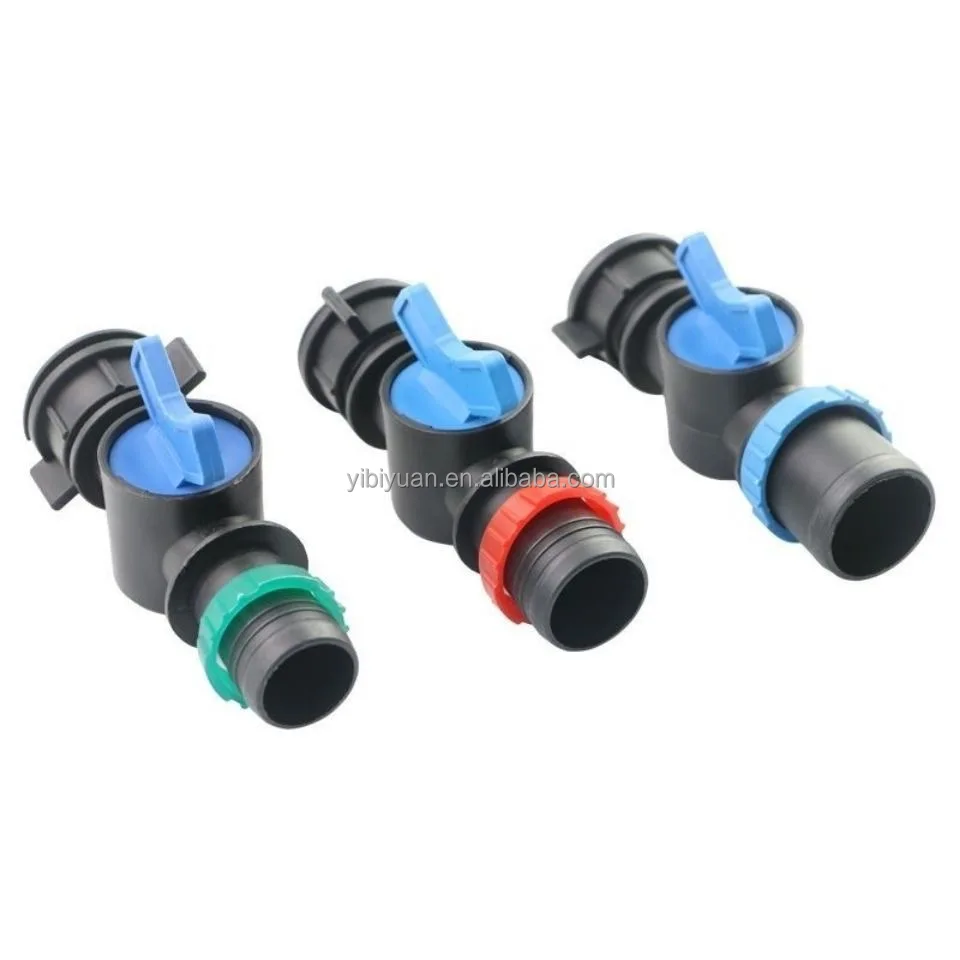 Agricultural 32mm Spray Tube Offtake Valve Plastic Pipe Fitting for Farm Irrigation & Greenhouse Rain Hose Connector Accessory