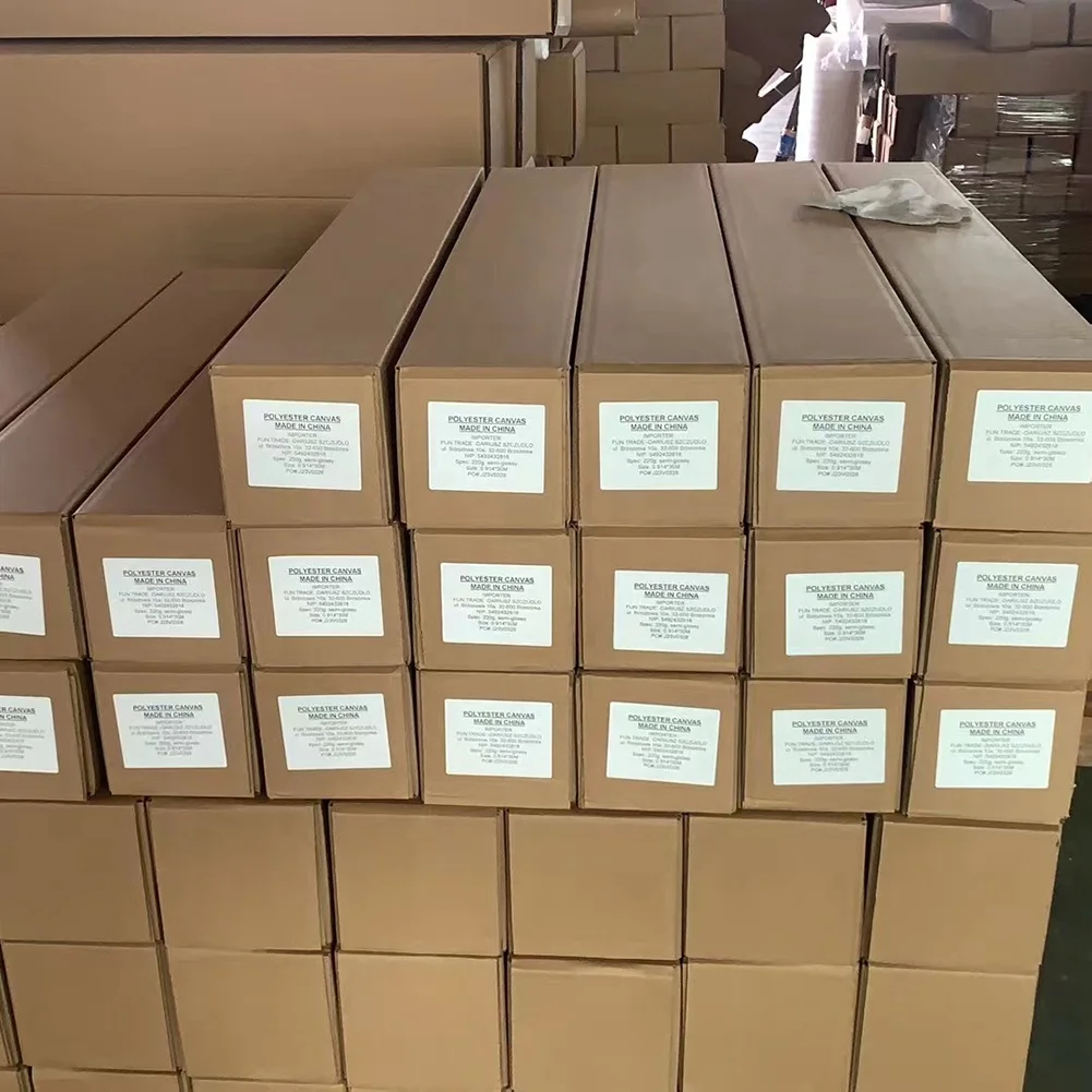 Factory Cheap Price Canvas Roll Blank White Polyester Cotton Canvas for Printing