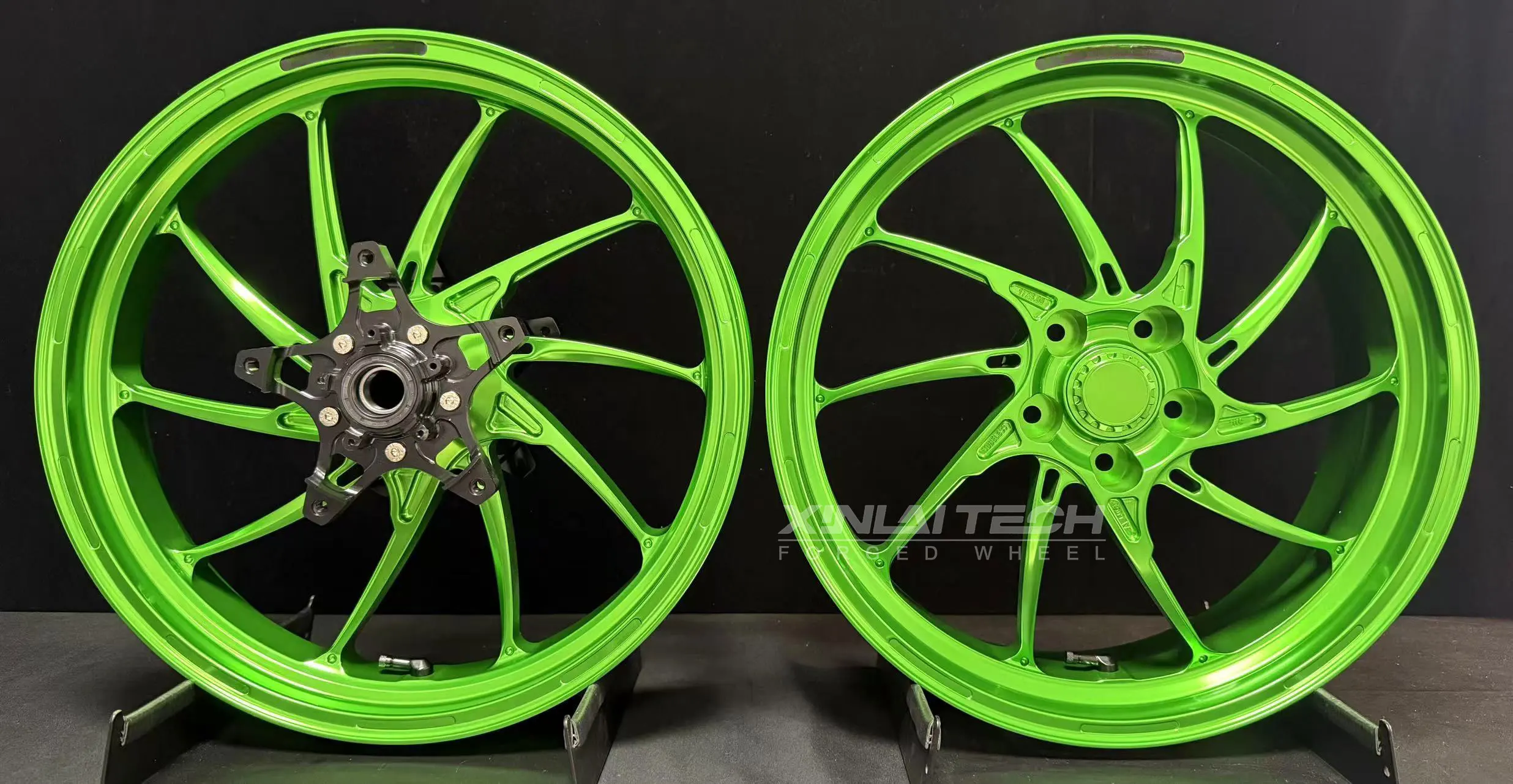 Custom Forged Motorcycle Wheels for Kawasaki Ninja H2 17 Inch CNC Forged Billet Aluminum Rims Anodized Motorcycle Alloy Wheels - Image 6