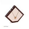 Cadre pendentif 5 coins pointe noyer