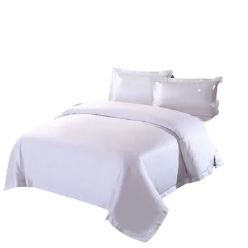 Custom Hotel bedding set Pure cotton comfortable breathable sateen bed 4-piece set