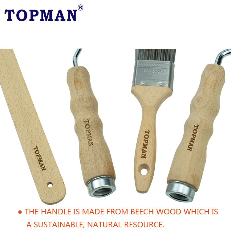7pcs High Quality Beech Wood Paint Roller Set Buy Paint Roller Brush Set,Wooden Handle Paint