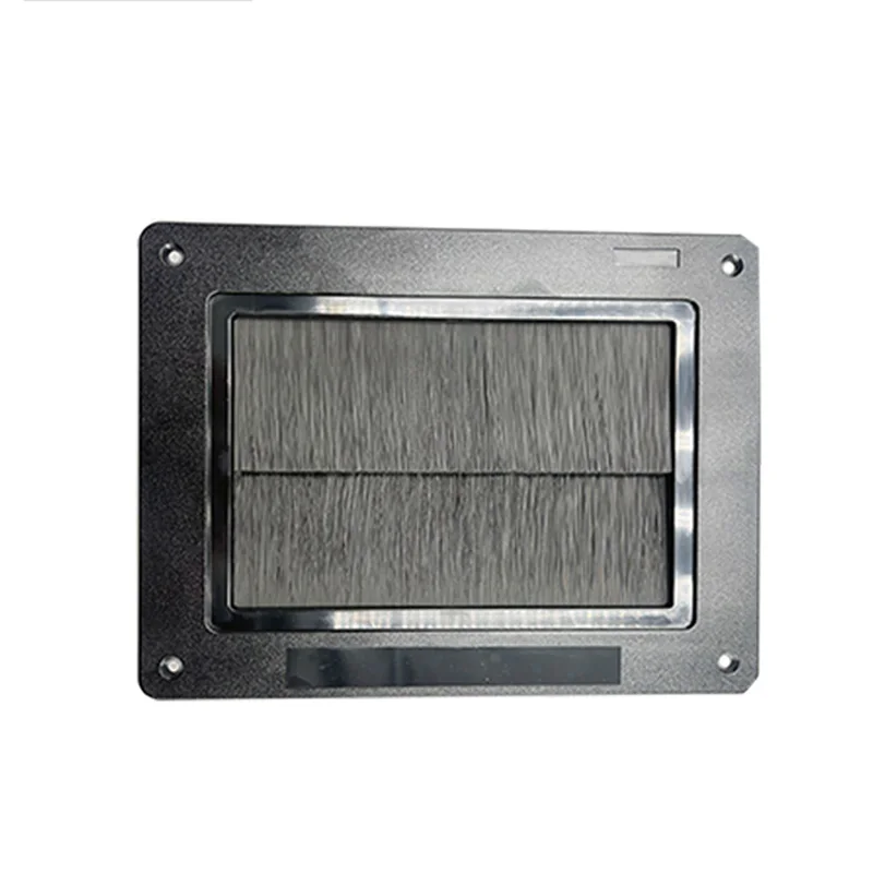 280 210 Rectangle Data Center Brush Grommet Eco Friendly UL94 V2 V0 Yellow Card Raised Floor Cable Manager