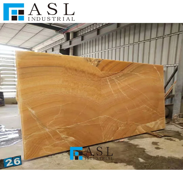 Yellow onyx light honey color transparent polished golden onix 12x24 marble onyx slab Chinese gold vein classic onyx tile