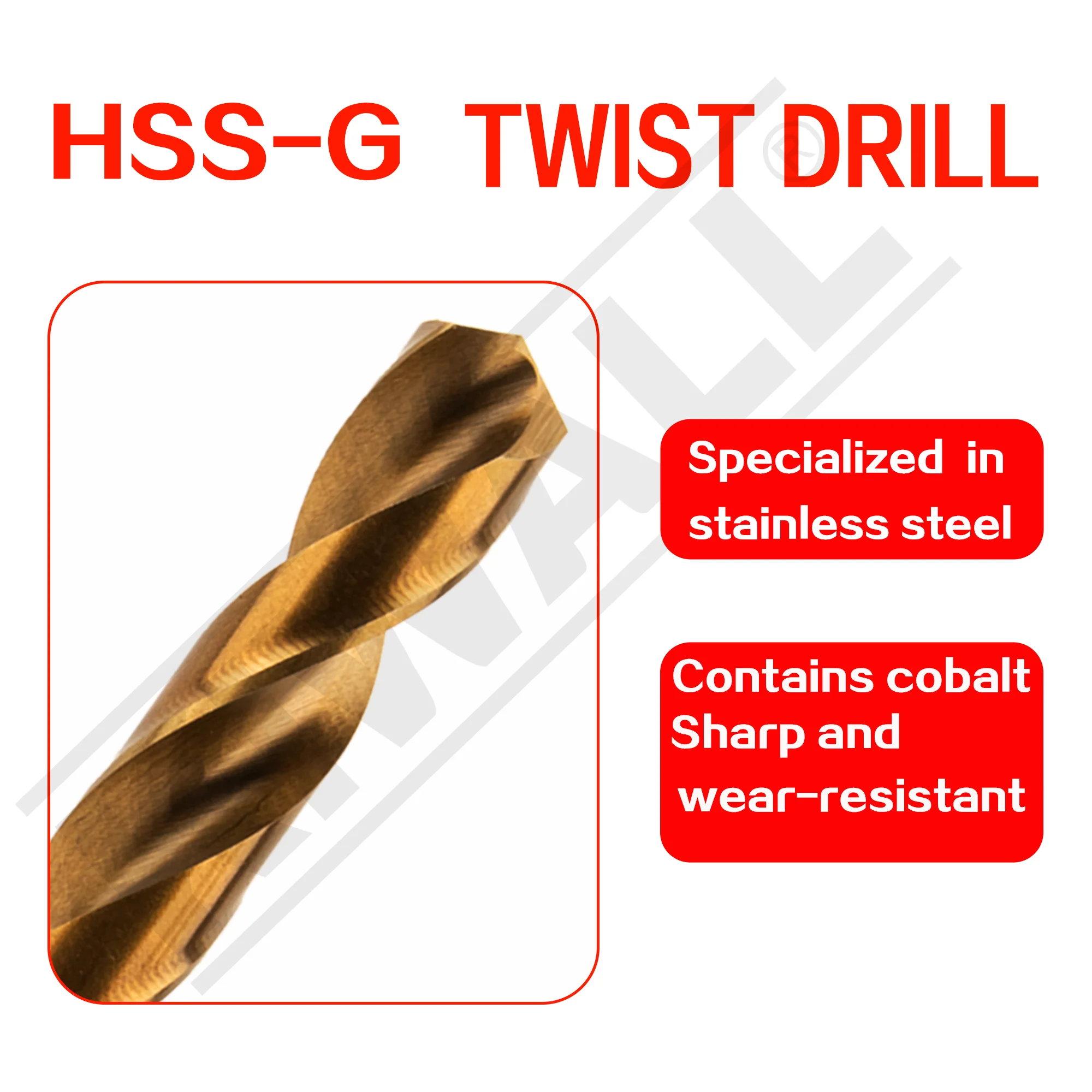 10MM Straight Shank Twist Drill Bits Full Ground Din 338 Type  for Metal Stainless Steel Iron ODM