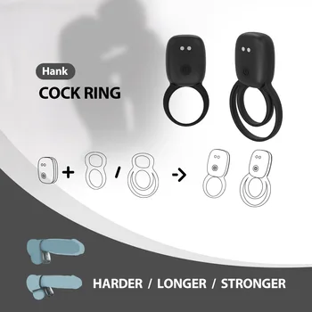 10 Frequency Hot G Vibe Vibrating Cock Ring Black Adult Toy Adjustable Cock  Ring With Vibrator With Remote for Male