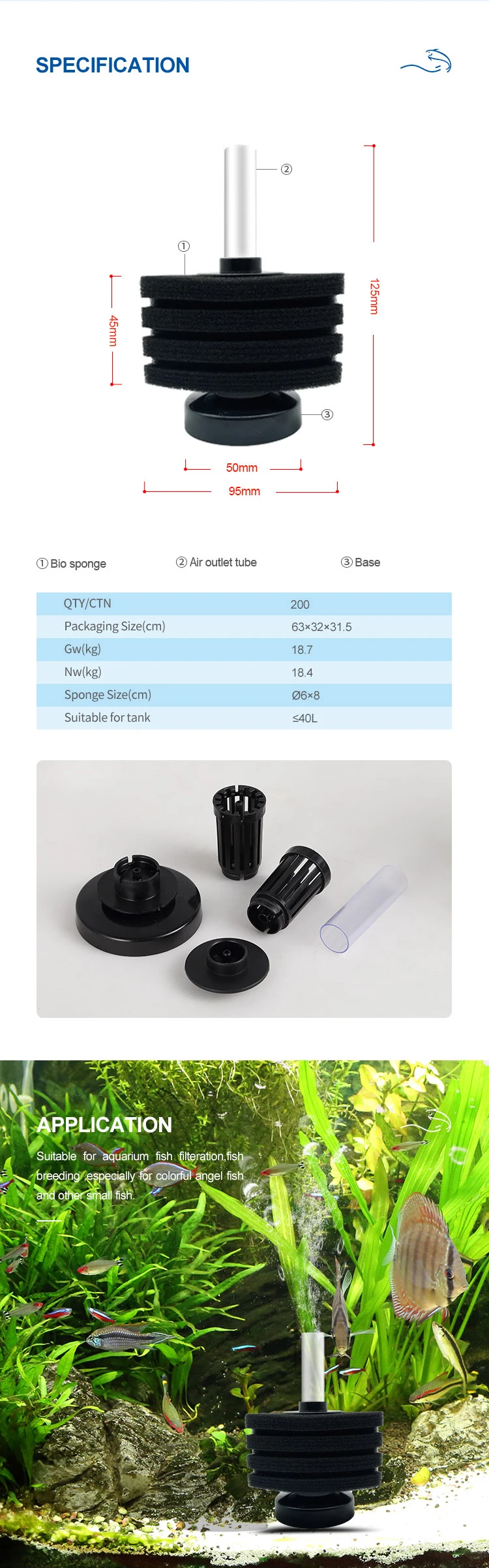Factory Custom Polyurethane Filter Foam Water Filter Durable Open Cell ...