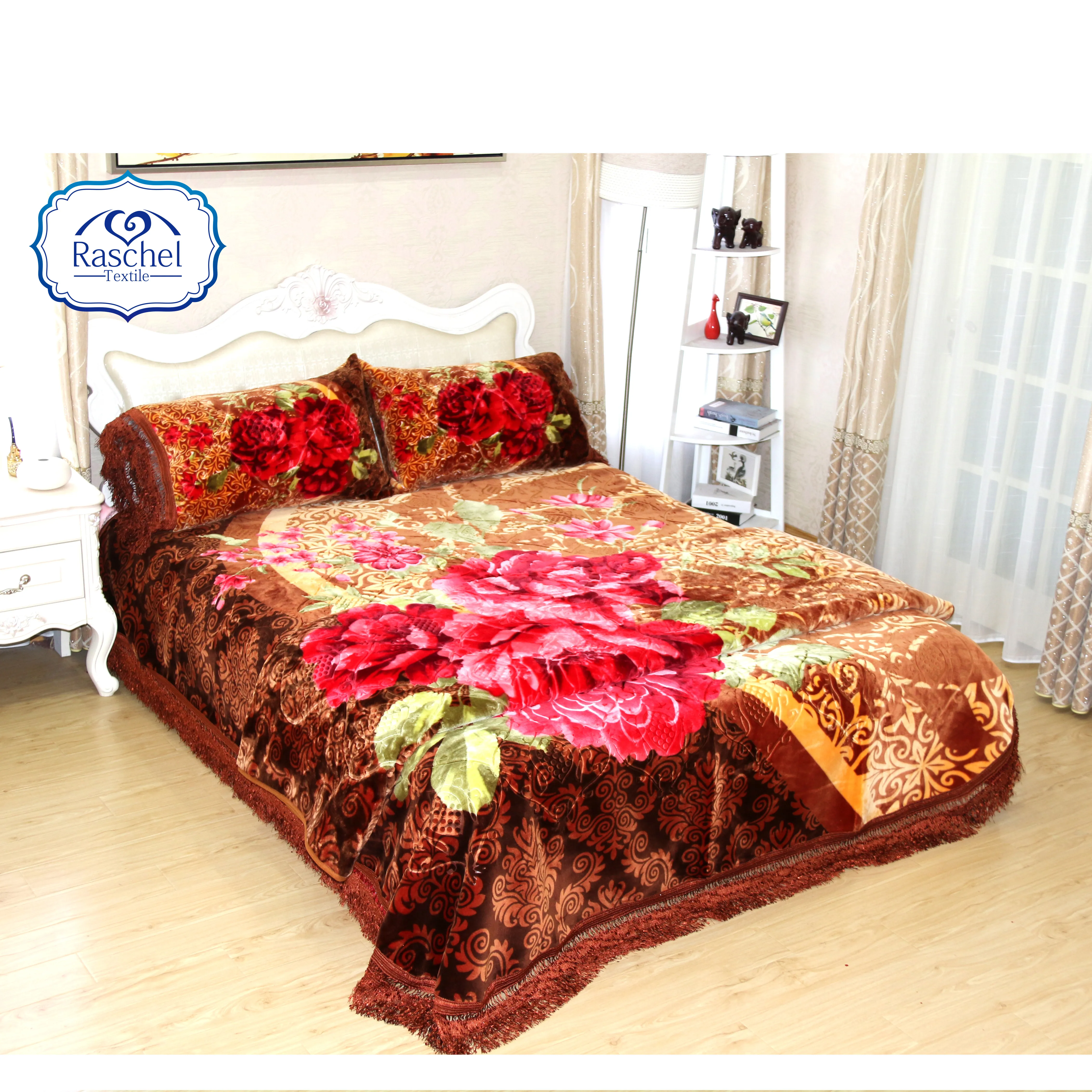 Wholesale Super Soft Print Heavy Korean Style Embossed Mink