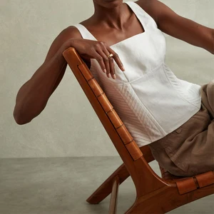 Women's Spring Fashion Casual Chic Tank Top Square Collar Vintage Zipper Backless Sleeveless Linen Corset Ves