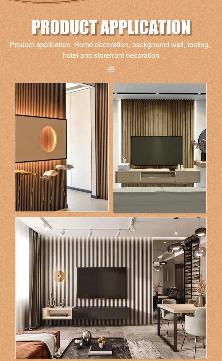 Wholesale Customized 160*24mm Interior Wpc Decoration Composite Wall