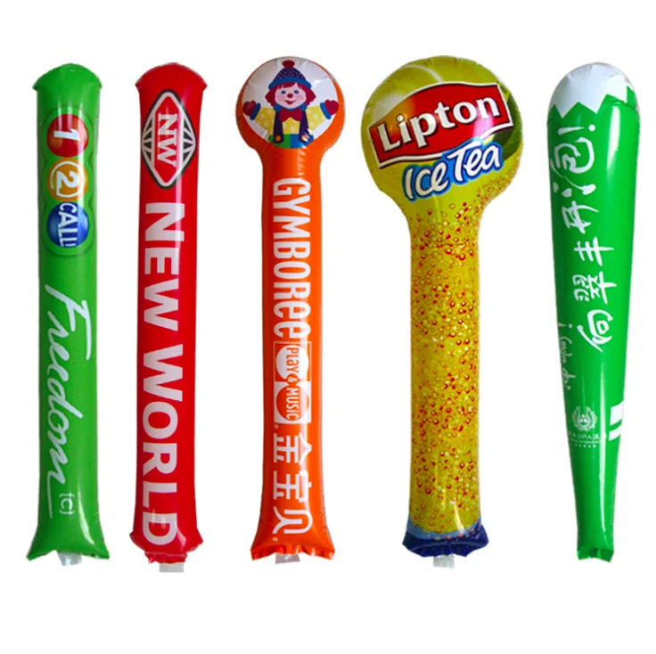 Customized Printed Inflatable Thunder Cheering Stick Bang Bang Sticks