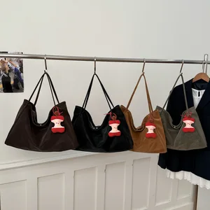 Autumn and Winter Vintage Pendant Single Shoulder Handbag New Fashionable Simple Tote Women's Bag