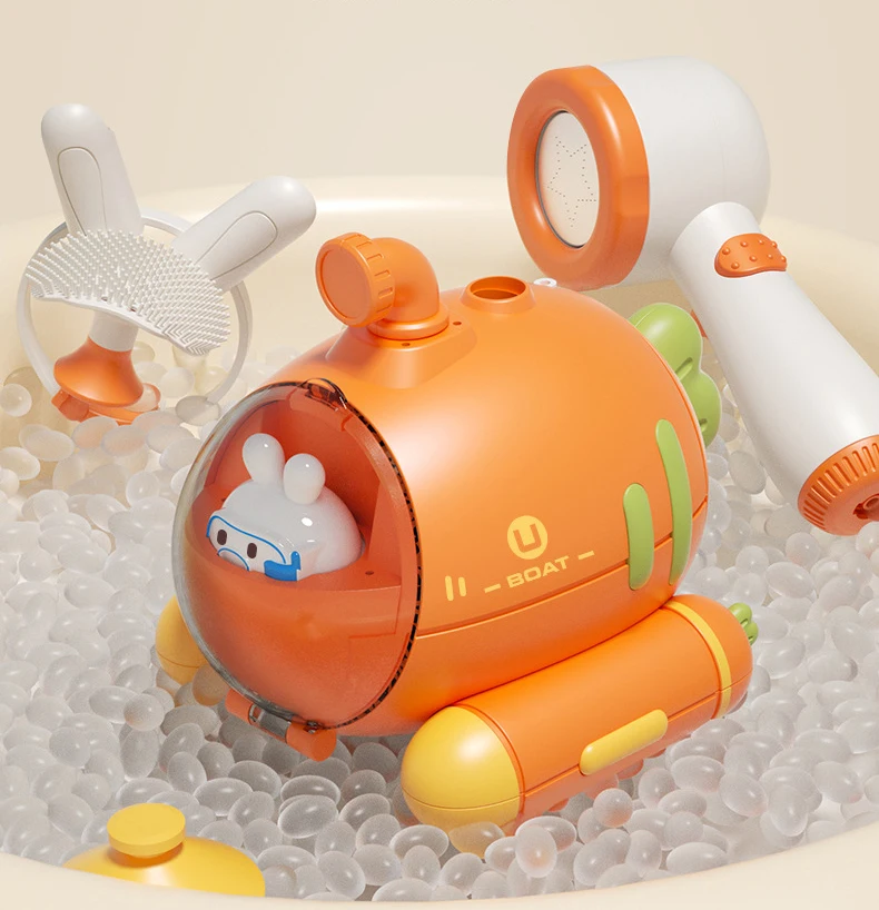 Chachi Toys Submarine Shower Sprinkler Bath Toy Electric Cartoon Hand ...