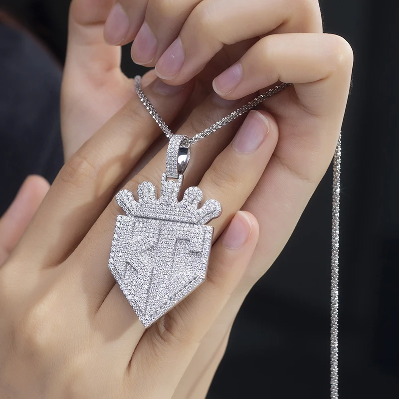 Hip Hop Fashion Lab Grown Diamond Jewelry Iced Out Charm