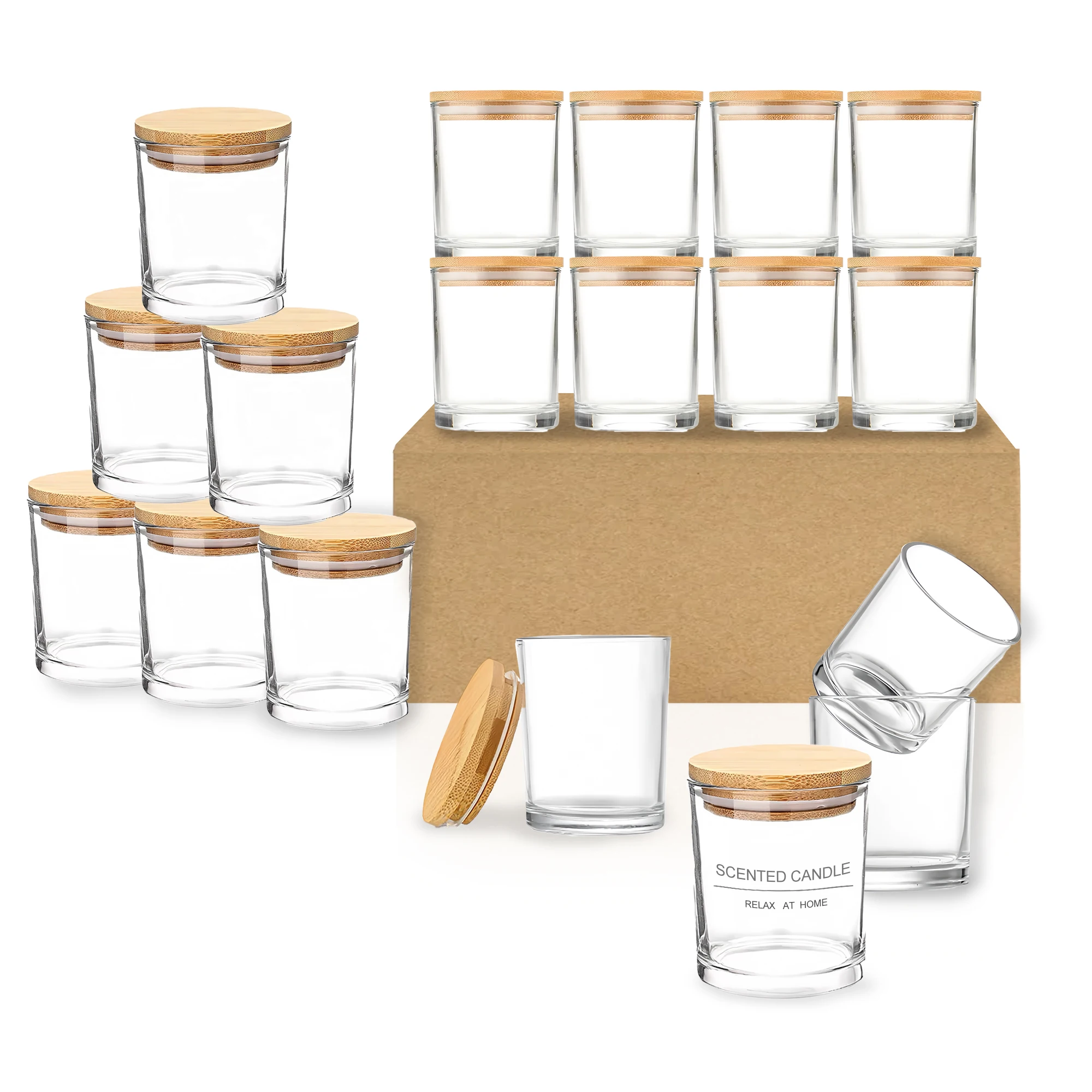 Shop High Quality Wholesale Candle Glass Jars with Lids