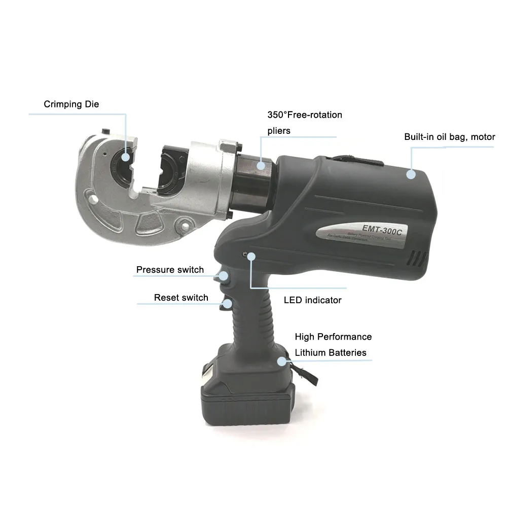 EMT-400C Trigger Switch Manual Hydraulic Crimping Tool Wholesale Cordless Battery Powered Tools
