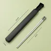 316  quot;Fu quot; Character Chopsticks, 1 Pair, Portable Pack [Black]