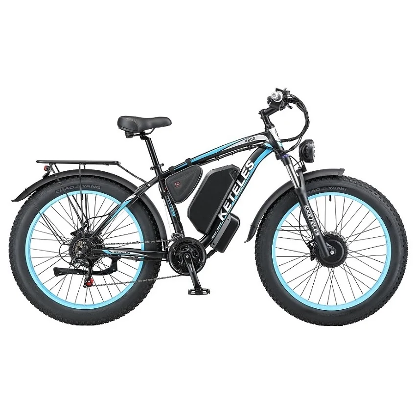 KETELES K800 2000W Motor 23AH Lithium Battery US Stock Two Wheel Drive EBike 26\
