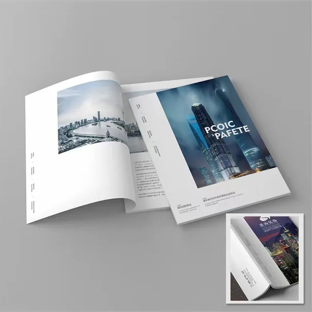 wholesale custom  book print Catalog Brochure Magazine Booklet  Printing Custom Printed Soft Cover Full Color