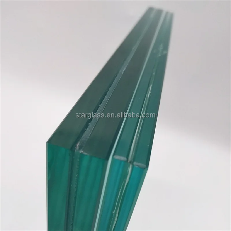 product 638mm 838mm clear colored pvb sgp tinted laminated tempered float glass sheet for guardrail-3