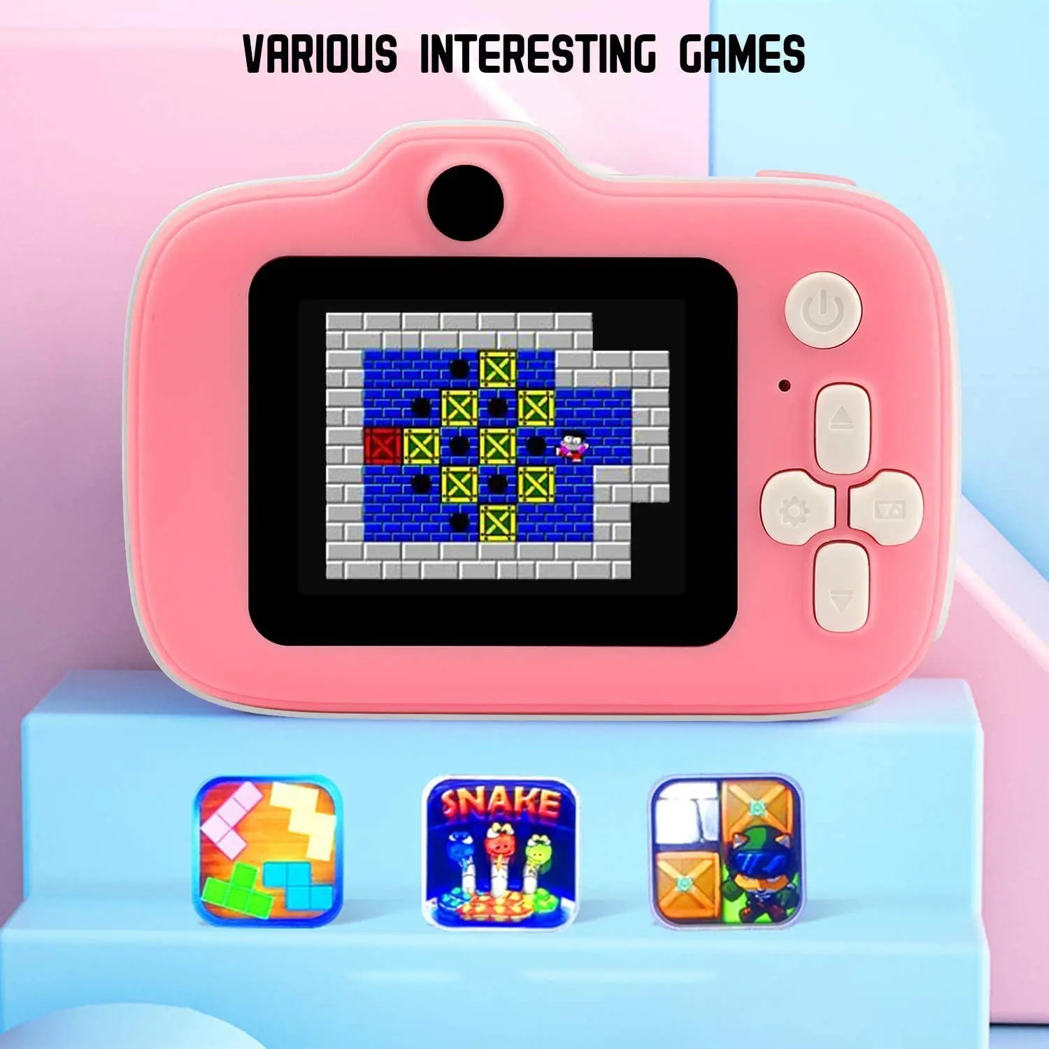 Digital Cameras 1080P HD Dual Lens Toddler Toys Video Recorder