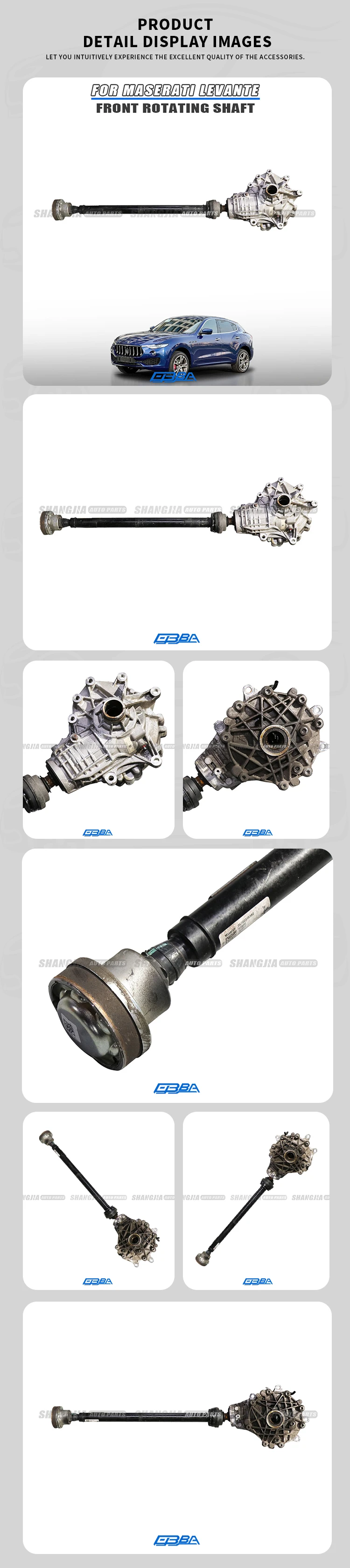 2017 Metal Transmission Shaft And Front Differential For Maserati Levante OE 670032183 Used Car Parts details