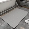New generation of diatomaceous earth bathroom mats - natural gray