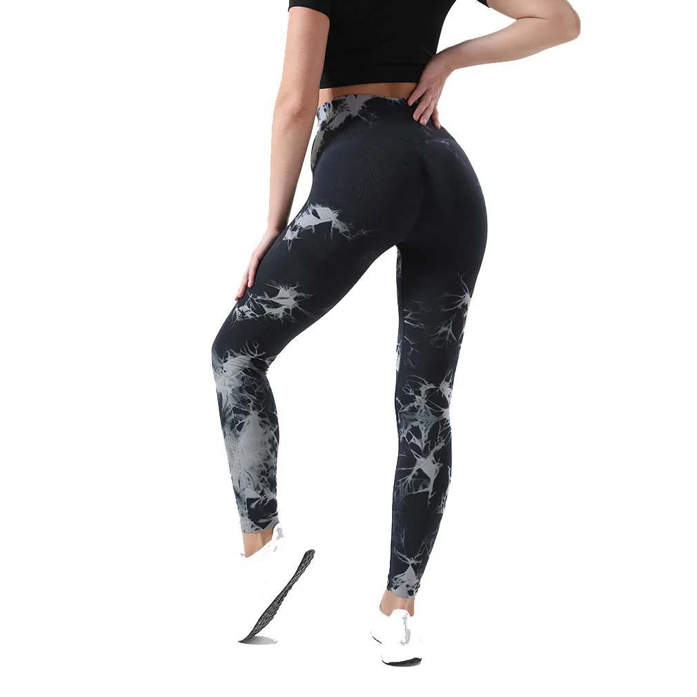 Hot Sexy Girls Workout Sport Running Leggings Tie Dyeing Seamless Yoga  Pants Leggings| Alibaba.com