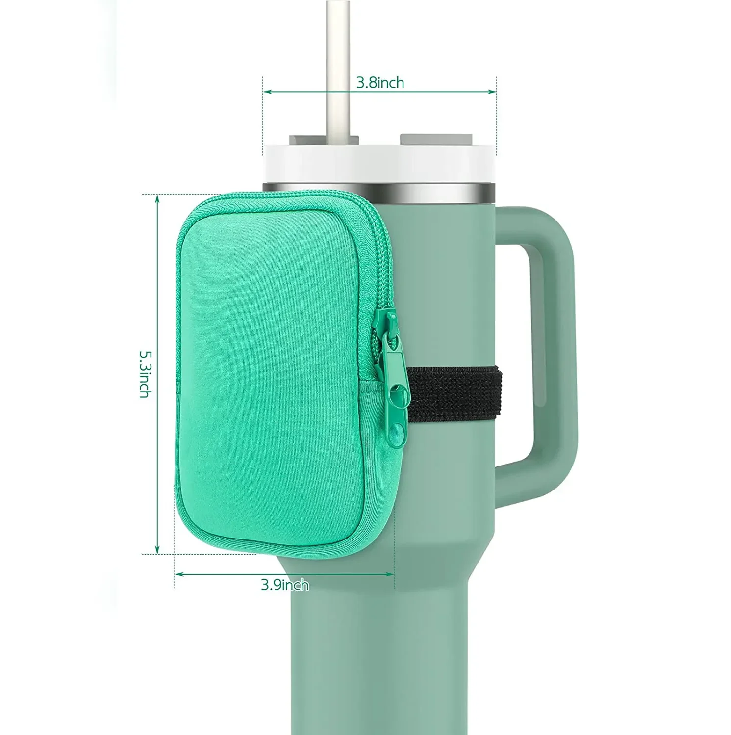 Sublimation Blanks Gym Water Bottle Pouch Neoprene Blank White 40oz