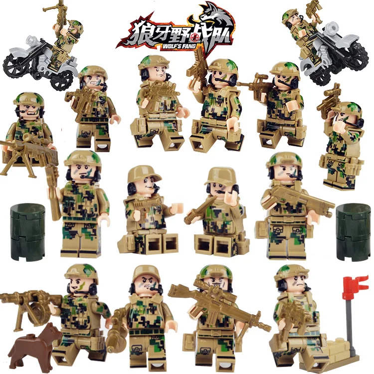 Educational Toys Building Blocks Set Toy For Kids Toddler Enlighten Soldiers 