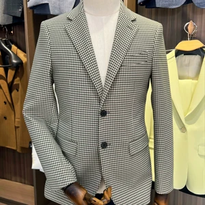 YiFeng Factory Custom Handmade Men's Suit Full Canvas Custom Made Set Breathable Anti-Static Plus Size American Style Double