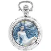 Silver blue dragon girl