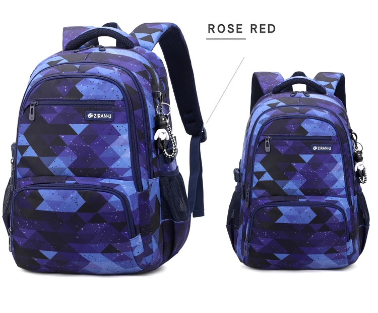 Large Capacity Waterproof Kids School Backpack Factory Price Colorful Campus Leisure Student Backpack for Girls and Boys