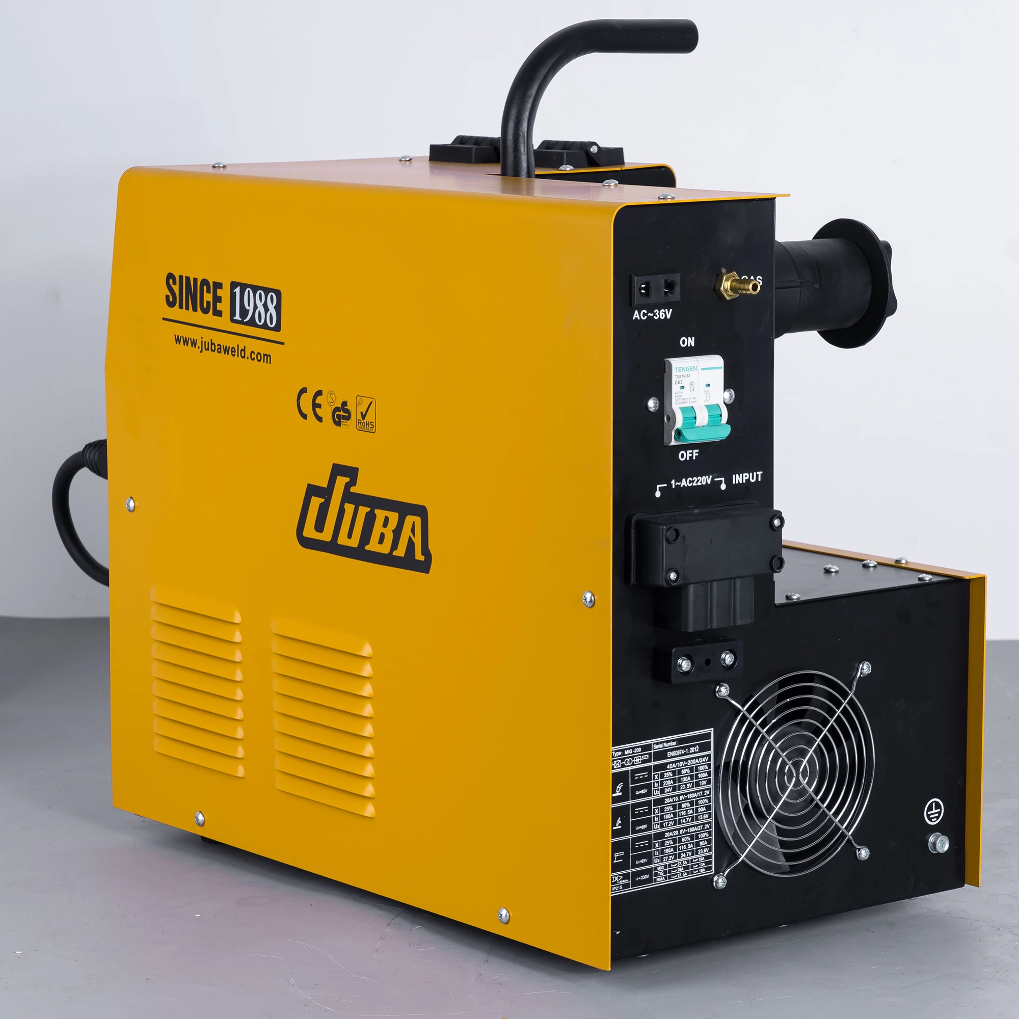 JUBA PROFESSIONAL INVERTER MIG WELDER MIG HEAVY DUTY GAS WELDING MACHINE 200AMP