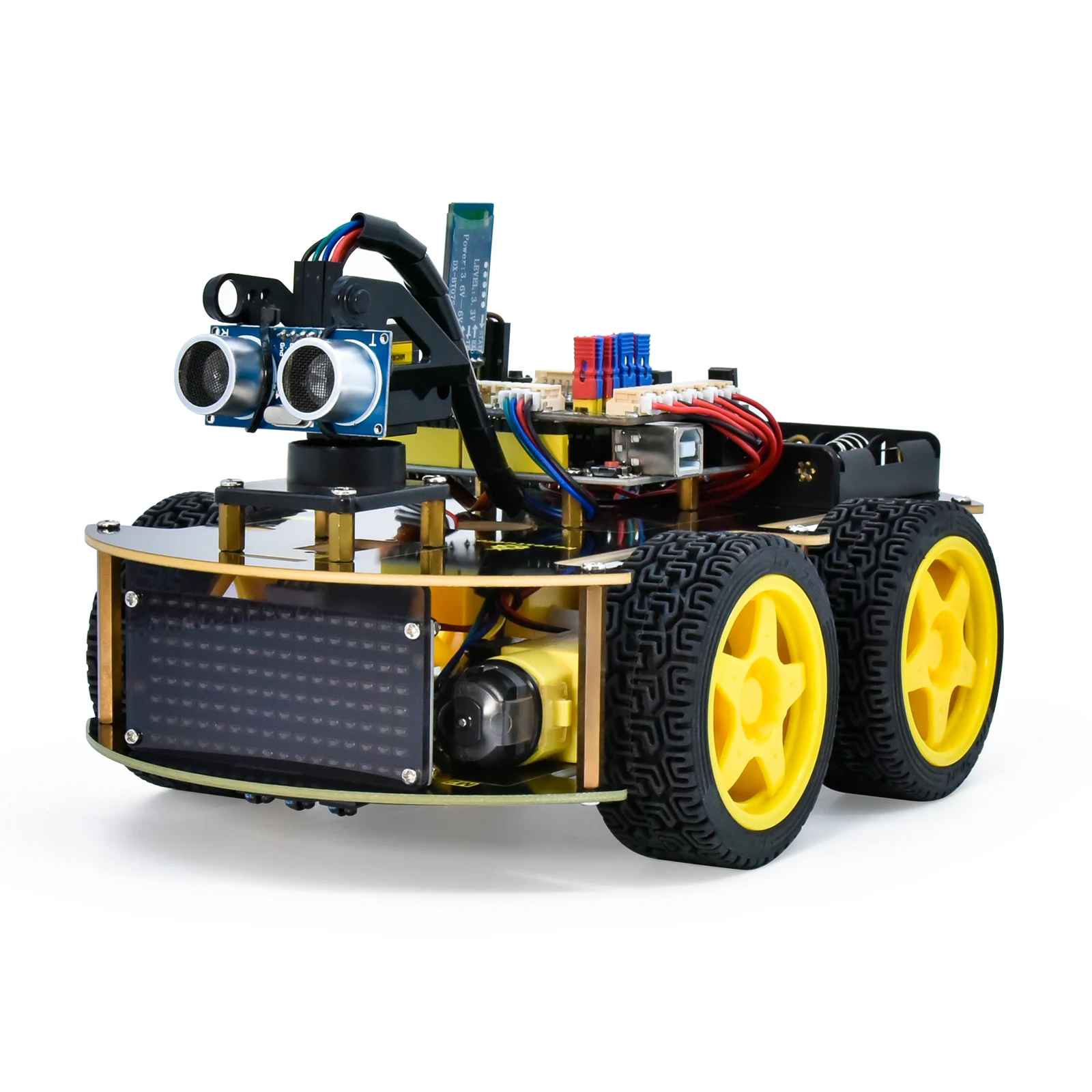 Arduino用高品質4WD BTロボットカーV2.0キットロボットカーキット