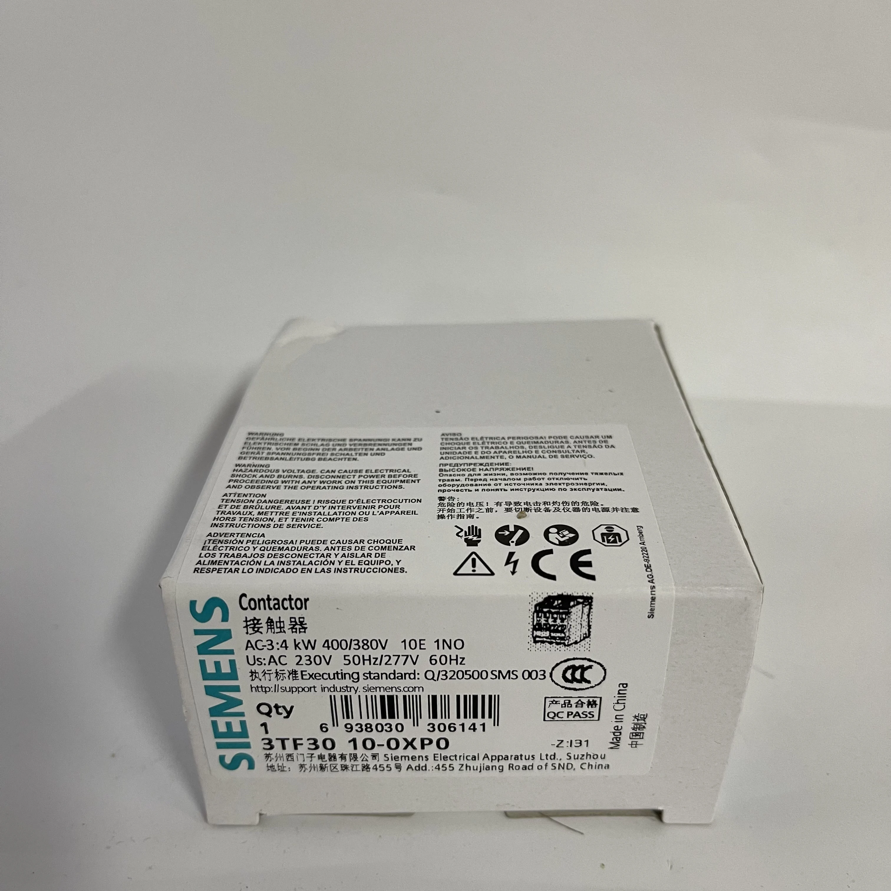 Siemens Electromagnetic Contactor 3TF3010-0XP0