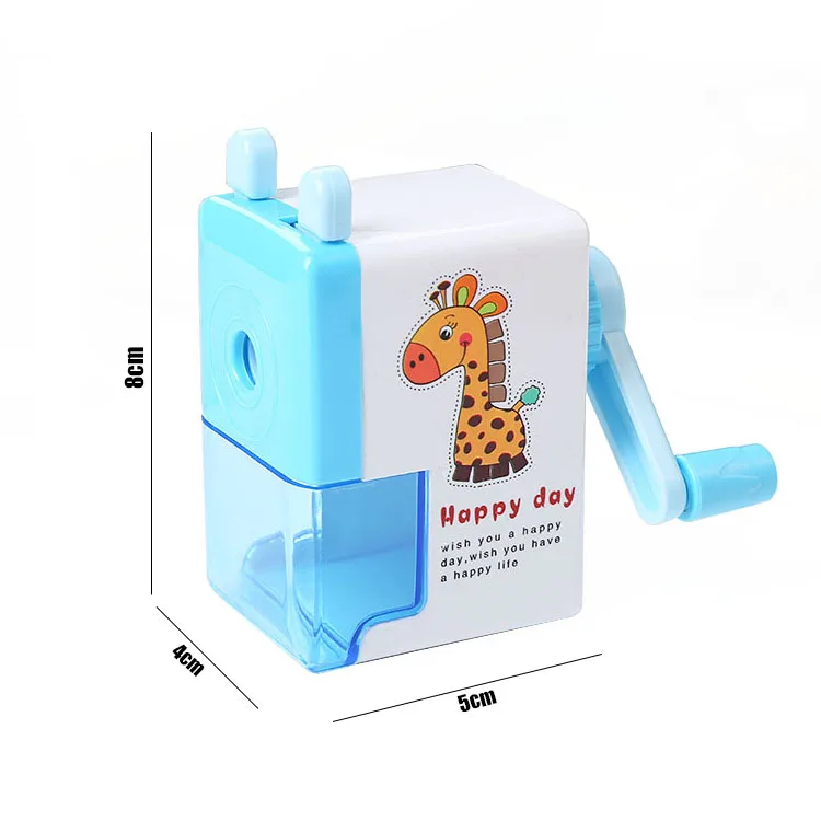 Оптовая продажа ручная точилка для карандашей красивая с детскими школьными принадлежностями
