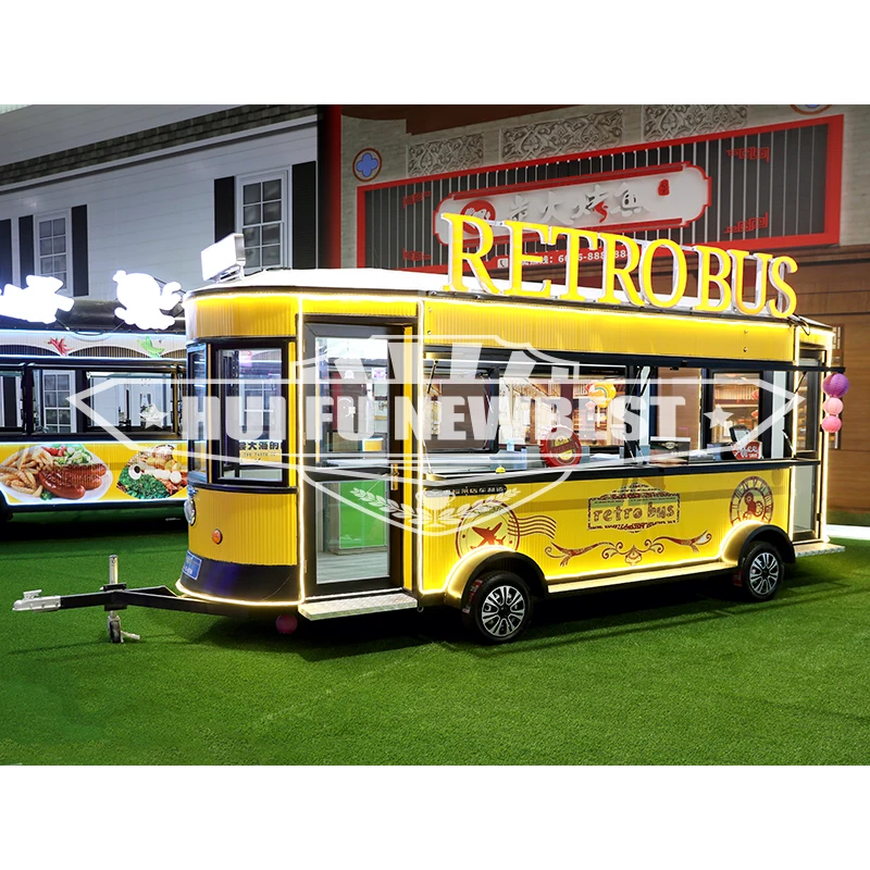 Luxury Food Truck 6 Meter Food Cart Street Catering Truck For Ice Cream