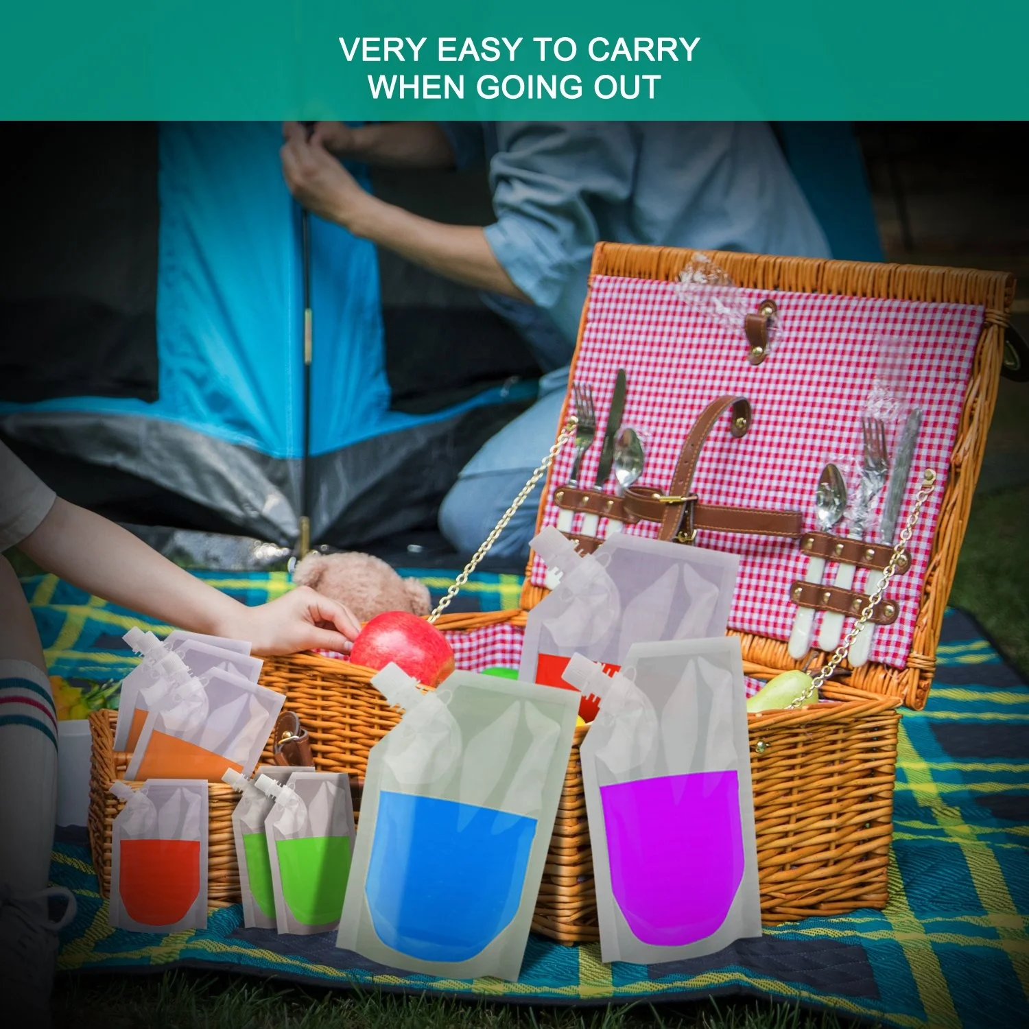Competitive Price Clear Plastic Flask Bags Travel Beverage Alcohol Liquid Liquor Packaging Cruise Sneak Liquor Spout Pouch
