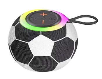 Football Speaker YN-1508 5W Mini Fabric Speaker RGB Wireless Portable bluetooth Speaker