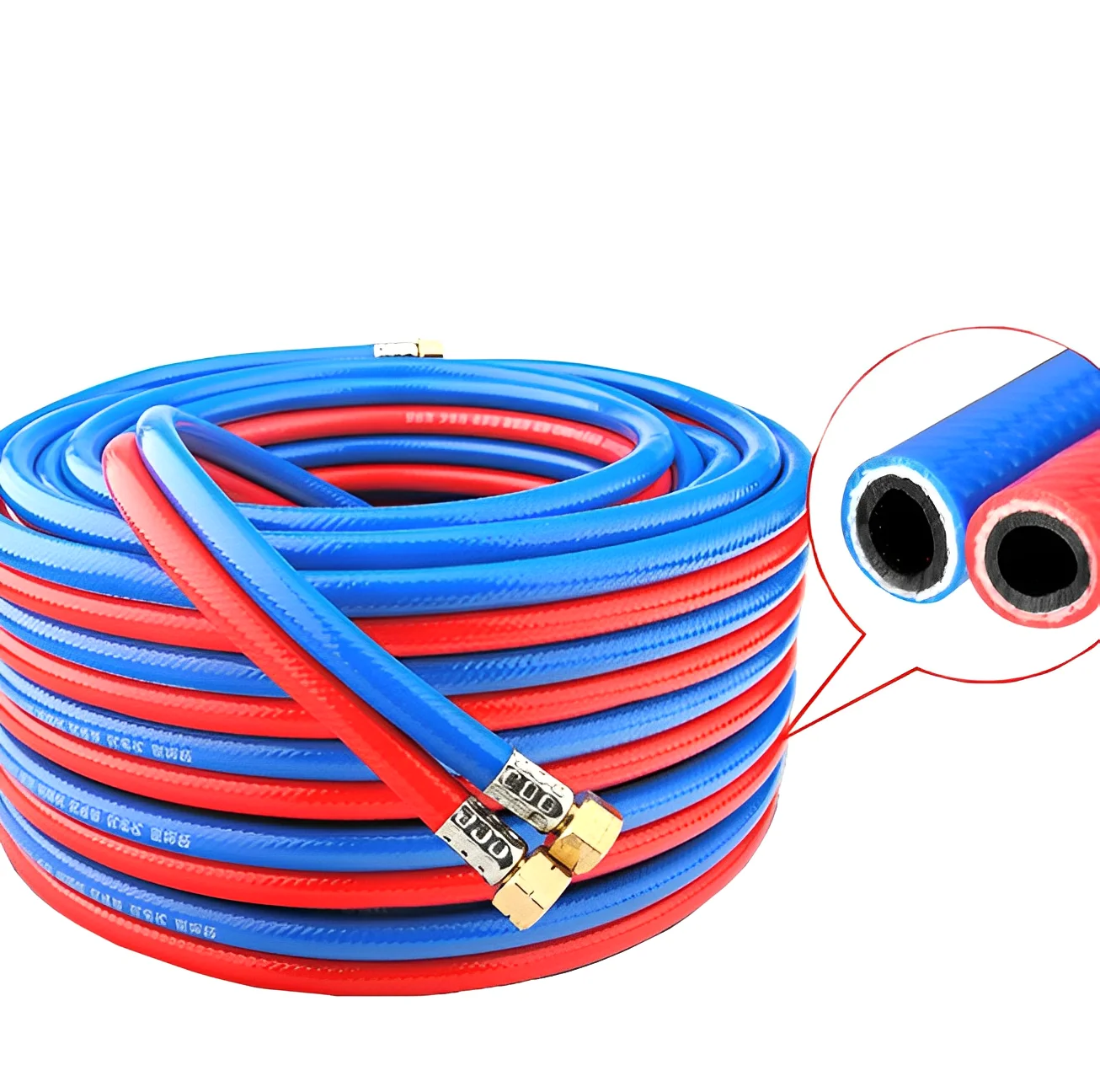 6mm 8mm Pvc Oxygen Acetylene Twin Gas Cutting Welding Hose Pipe Hoses