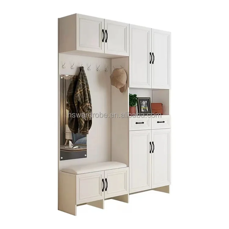 Shoe Cabinet Home Entryway Large Capacity Simple Modern Simple Shoe Rack  Shoe Cabinet With Bench