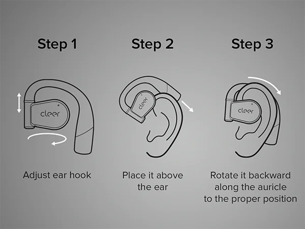 Cleer ARC 3 Open Ear Headphones - Snapdragon Sound True Wireless Earbuds
