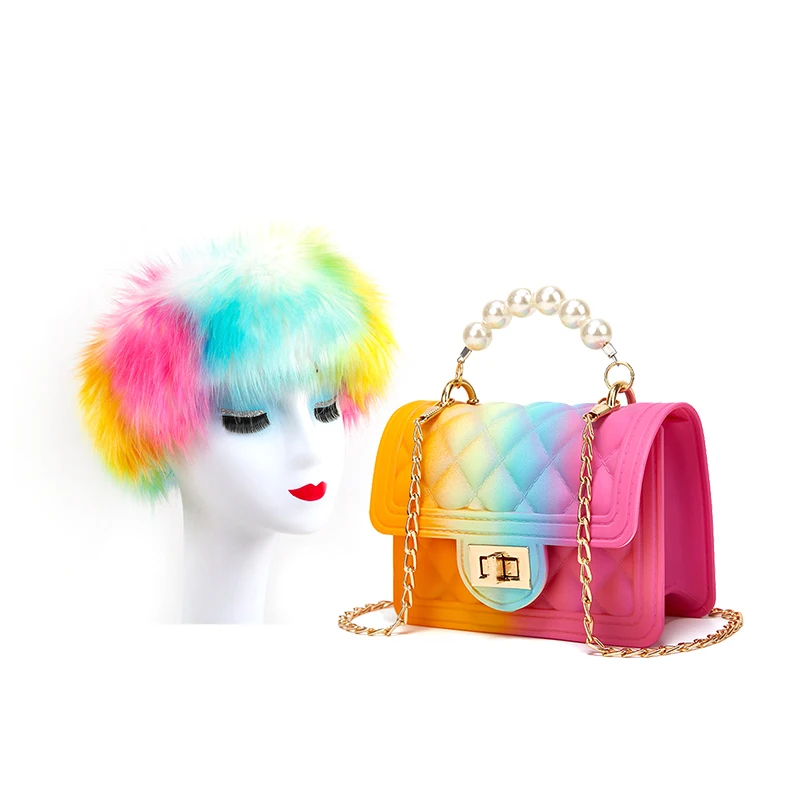 Sh1676 Fashion Lady Summer Beach Silicone Bag Colorful Purse Handbag Women  Chain Rainbow Mini Jelly Purses - China Jelly Purse Handbag and Rainbow  Jelly Purse Handbag price | Made-in-China.com