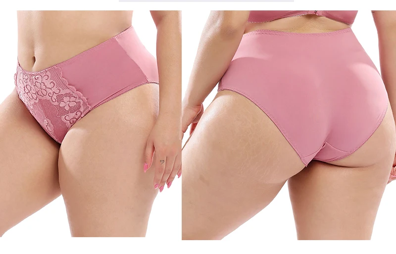 Soft High Waist Female Underwear Plus Size Women's Underwear